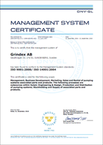 Grindex continue transition to the new ISO standard